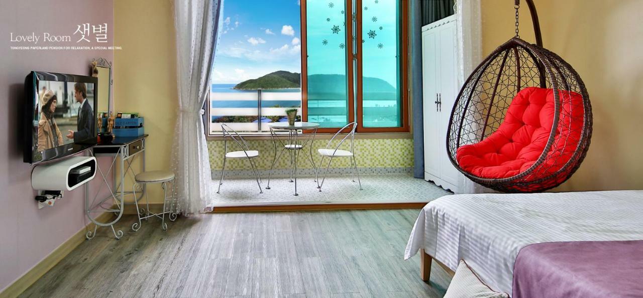 Tongyeong Paper Island Pension Esterno foto